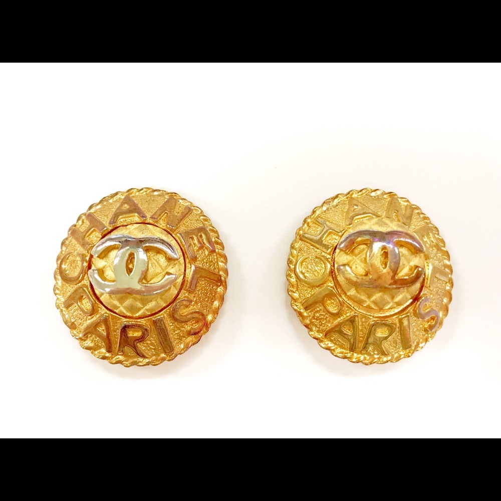 vintage Chanel clip on earrings
